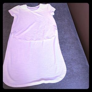 High/Low White t-shirt